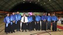 Reitor e professores homenageados