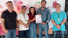 Entrega do projeto ao diretor do Campus Parnaíba
