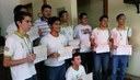 Entrega de premiação de Olimpíadas