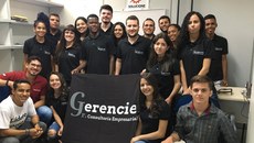 Participaram da visita os 16 membros da empresa Gerencie Júnior, ainda em formação no Campus Paulistana