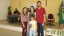 Também foi homenageada a estudante Francineide Ferreira Rodrigues, que tirou nota 960 na prova de redação do Enem