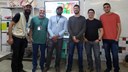 O acordo foi estabelecido por meio do Grupo de Pesquisa Biotecpi. Da esquerda para a direita: Kitawann Tayrone, Maurício Luiz Vilela, Leoberto Torres, Vitor Brandão (aluno do curso de Biologia), professor Etielle Andrade, Luiz Antônio (aluno do curso de Biologia)
