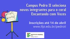 Inscrições podem ser feitas até 14 de abril