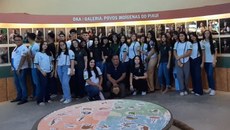 Visita de estudantes do curso técnico em Meio Ambiente