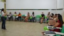 As mães participaram de oficinas dentro dos eixos tecnológicos dos cursos de ensino médio integrado ofertados pelo campus