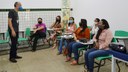 As mães participaram de oficinas dentro dos eixos tecnológicos dos cursos de ensino médio integrado ofertados pelo campus