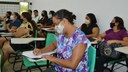 As mães participaram de oficinas dentro dos eixos tecnológicos dos cursos de ensino médio integrado ofertados pelo campus