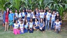 Alunos da Escola Municipal Francisco Barbosa de Moura.