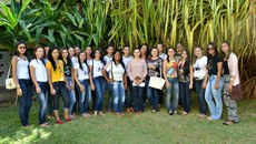 Os visitantes conheceram as dependências do campus
