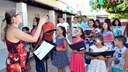 Apresentação musical no Abrigo Joaquim Monteiro de Carvalho