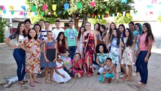Apresentação musical no Abrigo Joaquim Monteiro de Carvalho