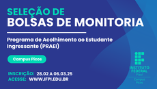 As inscrições podem ser feitas até 6 de março
