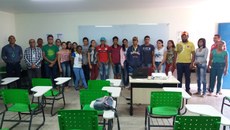 Os alunos foram recebidos pela equipe gestora, professores e técnicos-administrativos do Campus