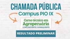 Confira o resultado publicado pelo campus