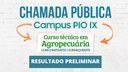 Confira o resultado publicado pelo campus