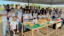 O projeto de extensão é intitulado "Módulos didáticos de cultivo como proposta interdisciplinar de centralização dos estudantes como atores dos desafios da agricultura"