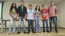 Os primeiros colocados nos cursos técnicos em Administração e Agricultura estiveram no Campus participando da homenagem