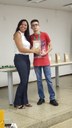 Os primeiros colocados nos cursos técnicos em Administração e Agricultura estiveram no Campus participando da homenagem