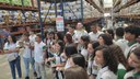 O objetivo da visita foi conhecer os departamentos do grupo e também ver, na prática, o que foi discutido em sala de aula