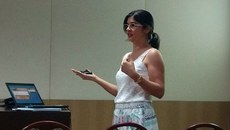 Liária Nunes foi a primeira aluna do Mestrado a obter a titulação. Ela concluiu o curso na metade do período previsto