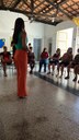 A palestra foi proferida pela professora Fabiana Soares dos Santos
