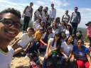 Alunos na Serra da Capivara