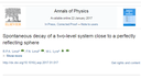 Revista Annals of Physics – ELSEVIER