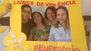 Durante todo o dia, foram distribuídos folders explicativos e apresentados vídeos sobre a temática