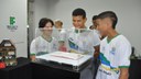 Estudantes apreciaram de perto o acervo sobre da vida de Anne Frank