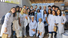 Visita técnica de estudantes do curso técnico em Agroindústria