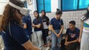 Alunos praticam realidade virtual