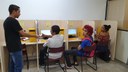 Os alunos deram dicas de como se comportar na biblioteca, refeitório, escadas, elevadores e banheiros