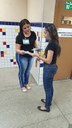 Os alunos deram dicas de como se comportar na biblioteca, refeitório, escadas, elevadores e banheiros