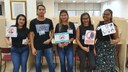 Os alunos deram dicas de como se comportar na biblioteca, refeitório, escadas, elevadores e banheiros
