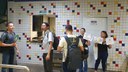 Os alunos deram dicas de como se comportar na biblioteca, refeitório, escadas, elevadores e banheiros