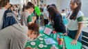 Alunos se dividiram em grupos para mostrar pontos específicos da Segurança do Trabalho 