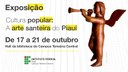 A exposição acontece no hall da Biblioteca Dr. Francisco Montojos