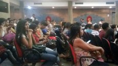 A atividade foi realizada em dois momentos: à tarde e à noite