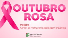 A palestra será realizada no dia 31 de outubro, às 15h30, na Diretoria de Ensino