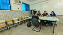 Alunos entrevistados para atuar em empresa de telecomunicação