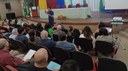 A abertura do evento reuniu a Direção Geral, diretorias, docentes e servidores ligados ao ensino.
