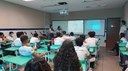 Equipe de RH divulga a empresa para as turmas