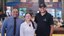 Cadmo (maître), Rosana Carneiro (professora) e Joel (barman)