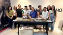 Alunos do Teresina Central, cegos e com baixa visão, na Galeria Terra Siena 