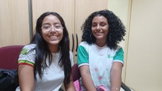 Ana Ramos e Elissandra Dias - representantes do Grêmio Estudantil do Campus Teresina Central