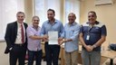Anúncio de obras da cobertura da quadra esportiva