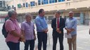 Anúncio de obras da cobertura da quadra esportiva