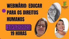 O evento será realizado no dia 10 de dezembro, às 19h, pelo Google Meet