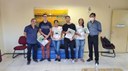 Estudantes recepcionados pela Direção Geral do campus.jpg