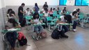 De acordo com a coordenação, 61 estudantes participaram da atividade